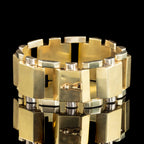 Vintage Retro Tank Bracelet 18ct Gold