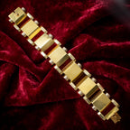 Vintage Retro Tank Bracelet 18ct Gold