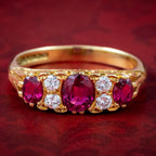 Vintage Ruby Diamond Ring 1ct Of Ruby Dated 1972