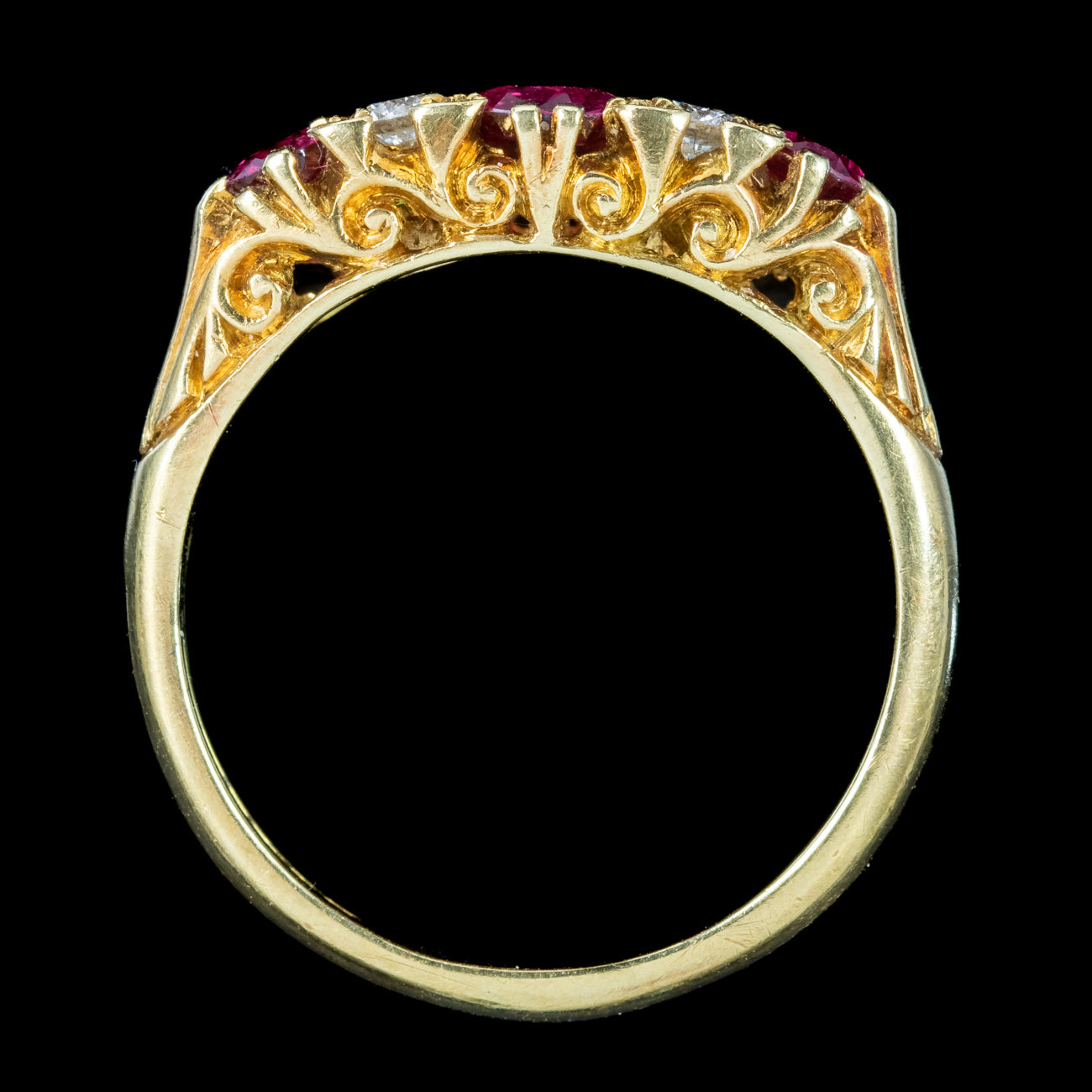 Vintage Ruby Diamond Ring 1ct Of Ruby Dated 1972