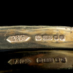 Vintage Sapphire Diamond Bangle 9ct Gold 3ct Of Sapphire Dated 1989