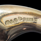 Vintage Snake Bangle 9ct Gold Ruby Eyes Smith And Pepper Dated 1958