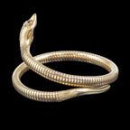 Vintage Snake Bangle 9ct Gold Ruby Eyes Smith And Pepper Dated 1958