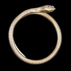 Vintage Snake Bangle 9ct Gold Ruby Eyes Smith And Pepper Dated 1958
