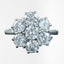 Vintage Diamond Daisy Cluster Ring 2.1ct Total