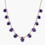 Vintage Amethyst Pearl Necklace 9ct Gold 27ct Of Amethyst Dated 1976