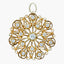 Vintage Diamond Brooch 14ct Gold 1.42ct Diamond With Box