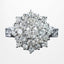 Vintage Diamond Cluster Ring 2.4ct Total