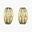 Vintage Diamond Half Hoop Earrings 18ct Gold