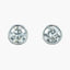 Vintage Diamond Solitaire Stud Earrings 18ct Gold 1.5ct Total