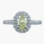 Vintage Yellow Fancy Diamond Cluster Ring 1.3ct Total With Cert