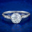 Art Deco Diamond Solitaire Ring 1.2ct Old Cut Diamond