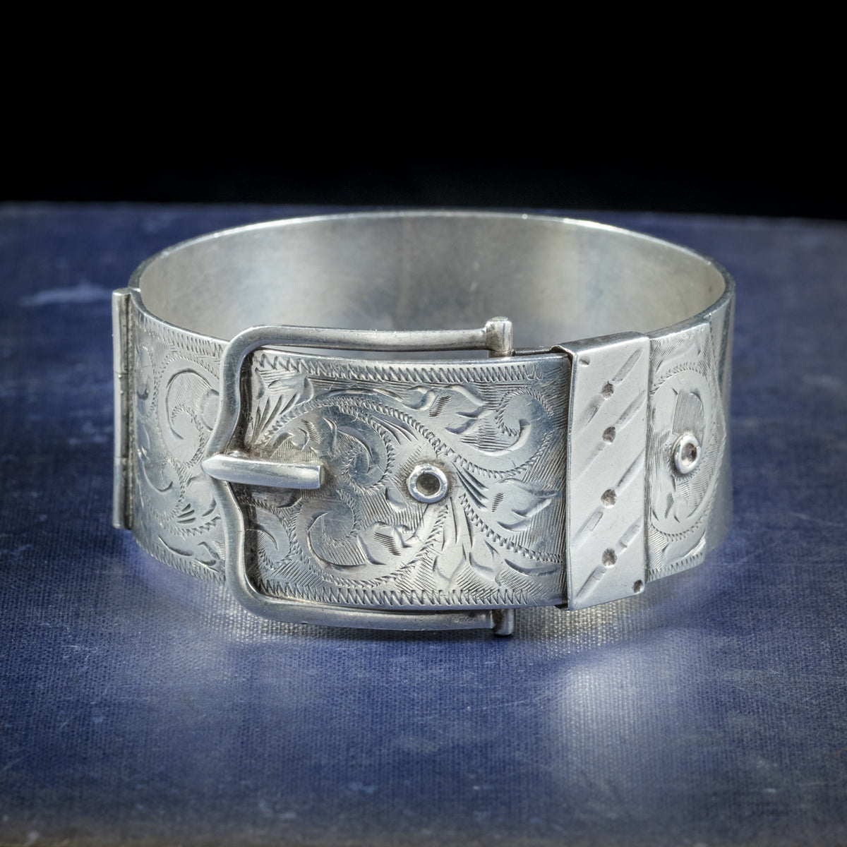 Sterling Silver Buckle Bangle Dated 1965 Main image