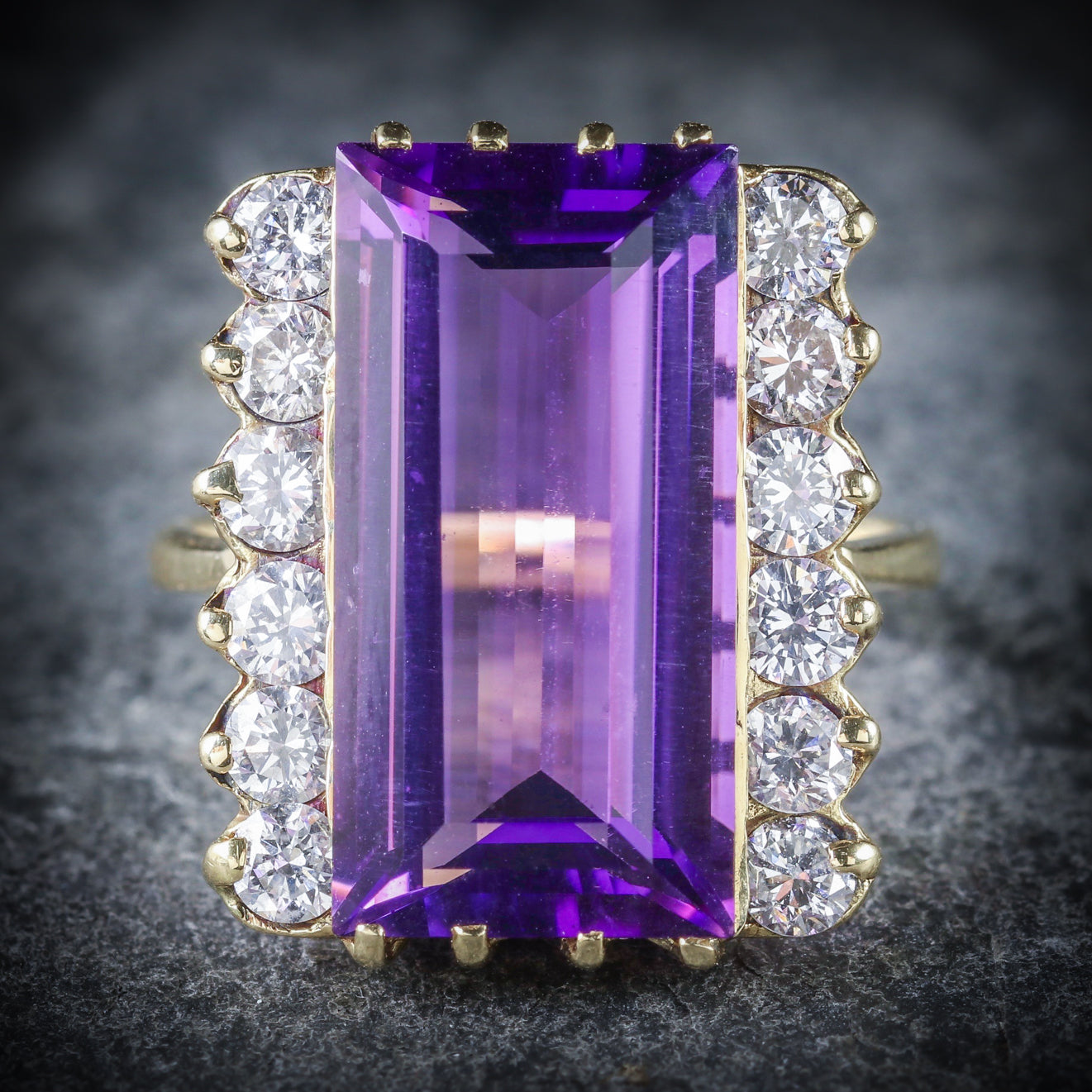 Amethyst Ring 18ct Gold 10ct Amethyst Secondary image