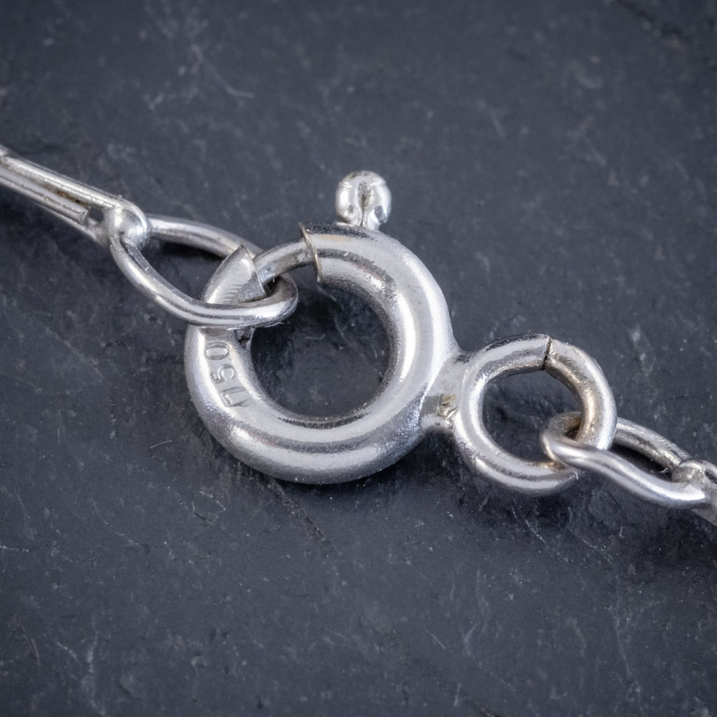 ANTIQUE EDWARDIAN 3.25CT SAPPHIRE DIAMOND PENDANT NECKLACE PLATINUM 18CT GOLD CIRCA 1905 CLASP