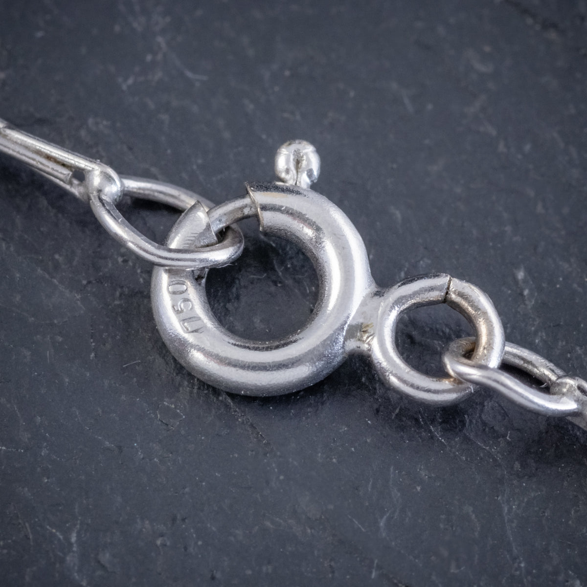 ANTIQUE EDWARDIAN 3.25CT SAPPHIRE DIAMOND PENDANT NECKLACE PLATINUM 18CT GOLD CIRCA 1905 CLASP
