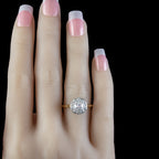 ANTIQUE EDWARDIAN OLD CUT DIAMOND CLUSTER RING 18CT GOLD 1.65CT OF DIAMOND CIRCA 1901