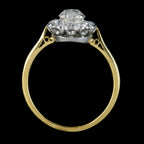 ANTIQUE EDWARDIAN OLD CUT DIAMOND CLUSTER RING 18CT GOLD 1.65CT OF DIAMOND CIRCA 1901