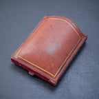 ANTIQUE VICTORIAN 18CT GOLD PEARL LOCKET BLUE ENAMEL CROSS CIRCA 1900 BOXED BOX