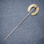 ANTIQUE VICTORIAN CORAL HORSESHOE PIN 18CT GOLD BOXED CIRCA 1900 BACK