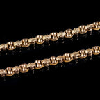 ANTIQUE VICTORIAN LONG GUARD CHAIN NECKLACE 18CT GOLD CIRCA 1880