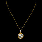 ANTIQUE VICTORIAN NATURAL PEARL HEART PENDANT NECKLACE 18CT GOLD CIRCA 1880
