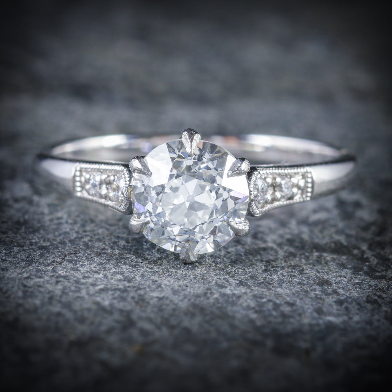 Diamond Solitaire Engagement Ring Platinum 1.50ct Diamond Secondary image