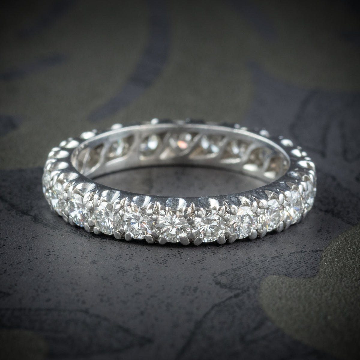 Antique Edwardian Diamond Eternity Ring Platinum Circa 1915 cover Main image