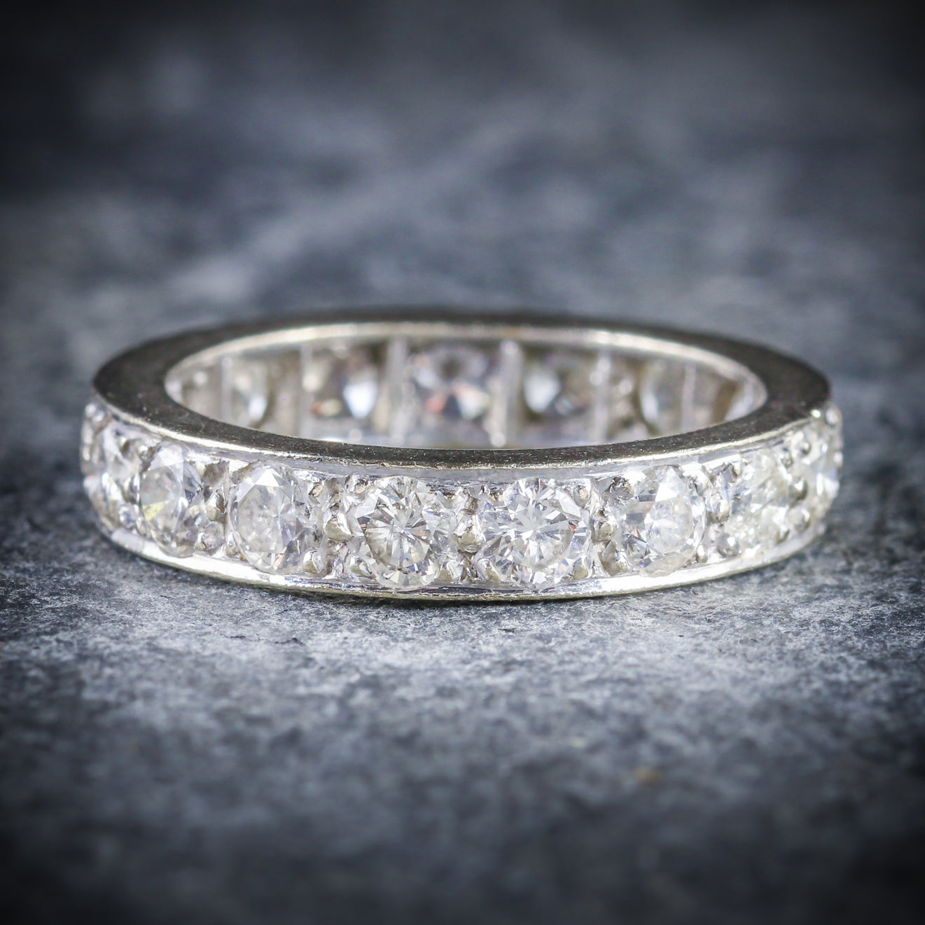 Antique Edwardian Diamond Eternity Ring Platinum Circa 1915 Secondary image