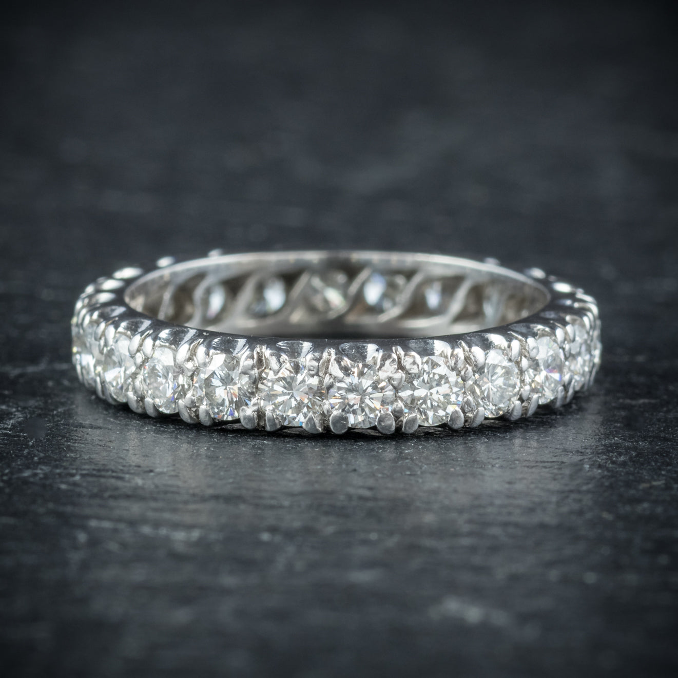 Antique Edwardian Diamond Eternity Ring Platinum Circa 1915 Secondary image