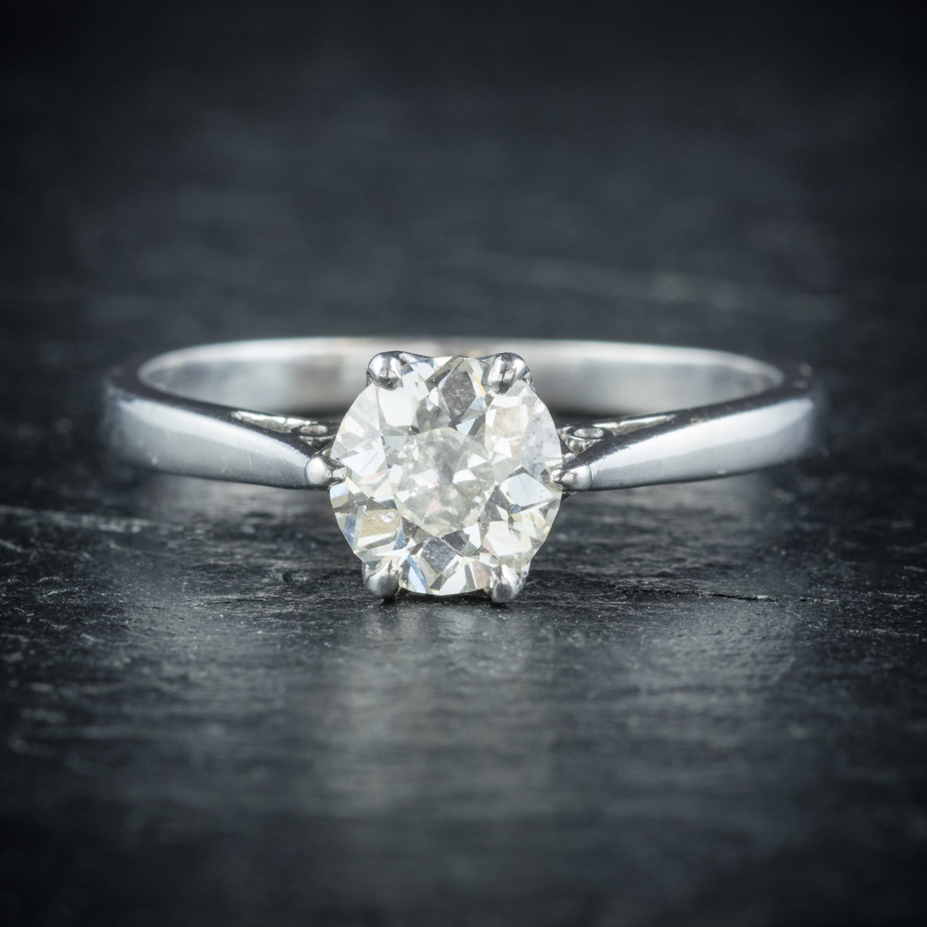 Antique Edwardian Diamond Engagement Ring Platinum Circa 1910 Secondary image