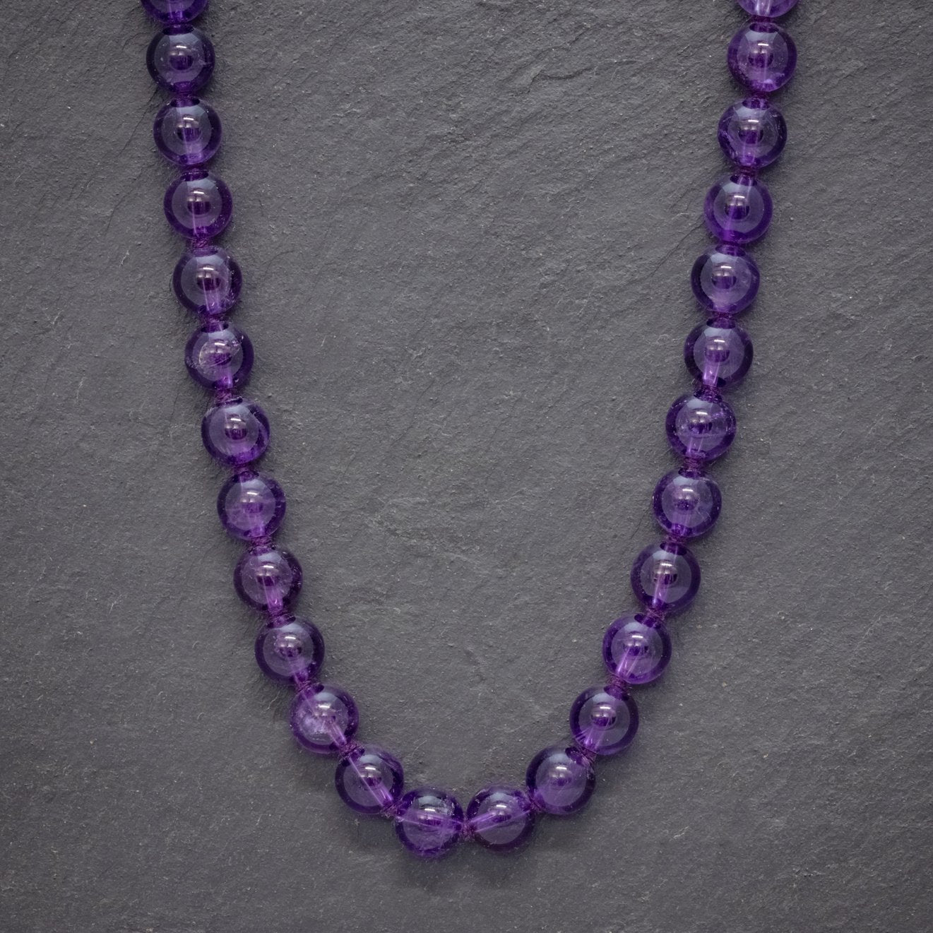 ANTIQUE VICTORIAN AMETHYST NECKLACE 18CT GOLD CLASP CIRCA 1900 Secondary image