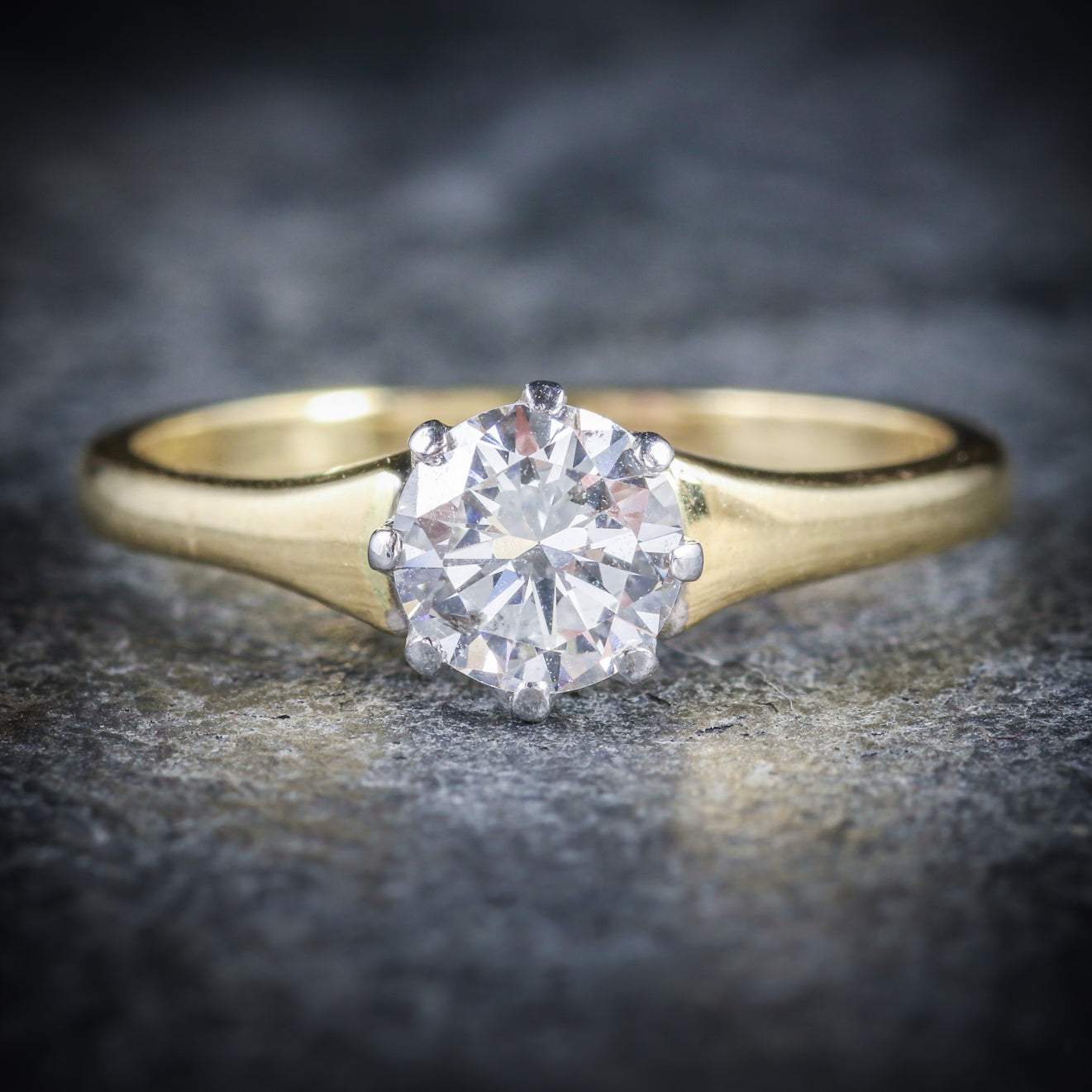 Antique Victorian Diamond Engagement Ring 18ct Gold Circa 1900 Secondary image