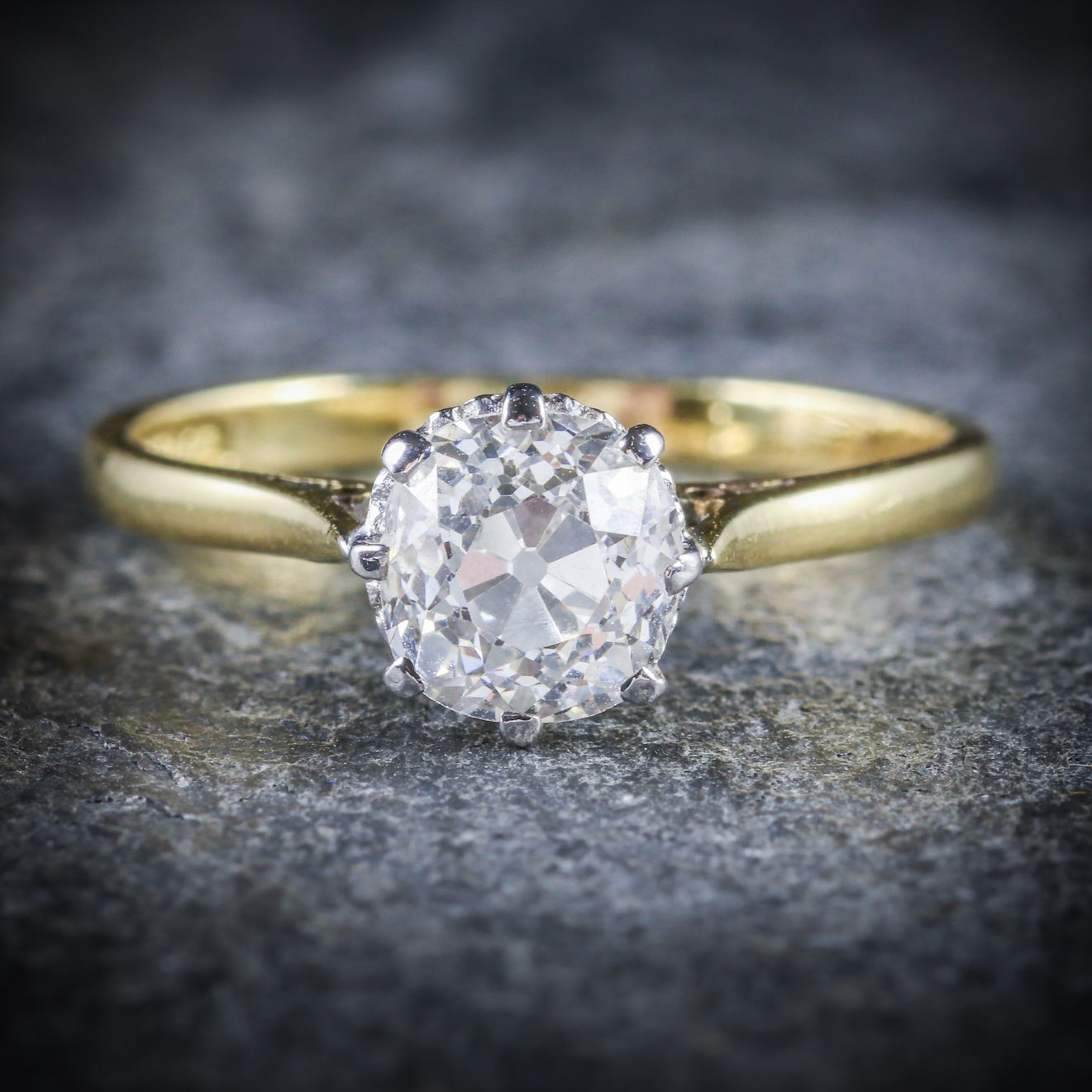 Diamond Solitaire Ring 1.35ct Diamond Engagement Ring 18ct Gold Secondary image