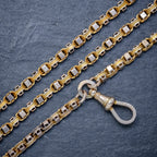 ART DECO SOLID 18CT GOLD GUARD CHAIN 58 GRAMS CIRCA 1920 LINKS