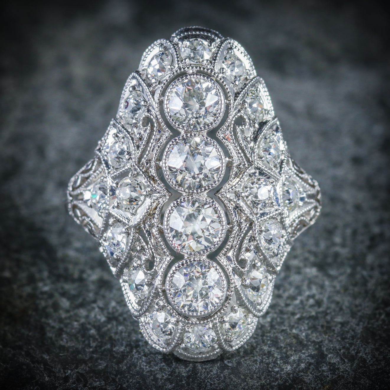 Art Deco Diamond Ring Platinum Circa 1920 Secondary image