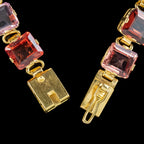 Antique Art Deco Gemstone Bracelet 18ct Gold 