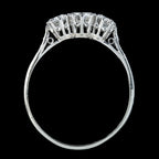 Antique Diamond Trilogy Ring 0.90ct Of Diamond 