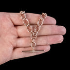 Antique Edwardian 9ct Gold Albert Chain Necklace 