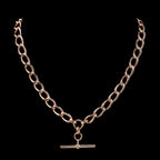 Antique Edwardian 9ct Gold Albert Chain Necklace 