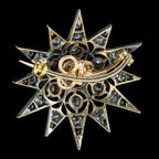 Antique Edwardian Diamond Star Brooch 3.30ct Of Diamond Circa 1910