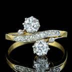 Antique Edwardian Diamond Toi Et Moi Ring 1.30ct Of Diamond
