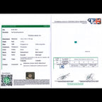  Antique Edwardian Emerald Diamond Ring 1.19ct Colombian Emerald With Cert