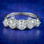 Antique Edwardian Five Stone Diamond Ring 2.36ct Diamond Circa 1905