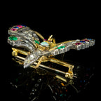 Antique Edwardian Gemstone Butterfly Brooch Circa 1905 Boxed