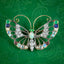 Antique Edwardian Gemstone Butterfly Brooch With Box