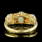 Antique Edwardian Opal Diamond Ring 2.4ct Opal Dated 1906