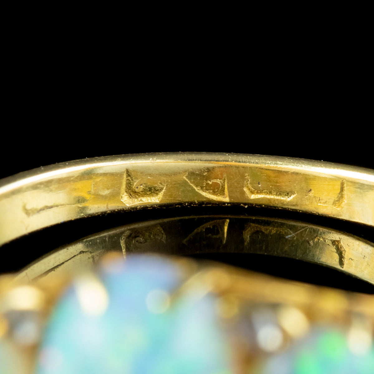 Antique Edwardian Opal Diamond Ring 2.5ct Of Opal 