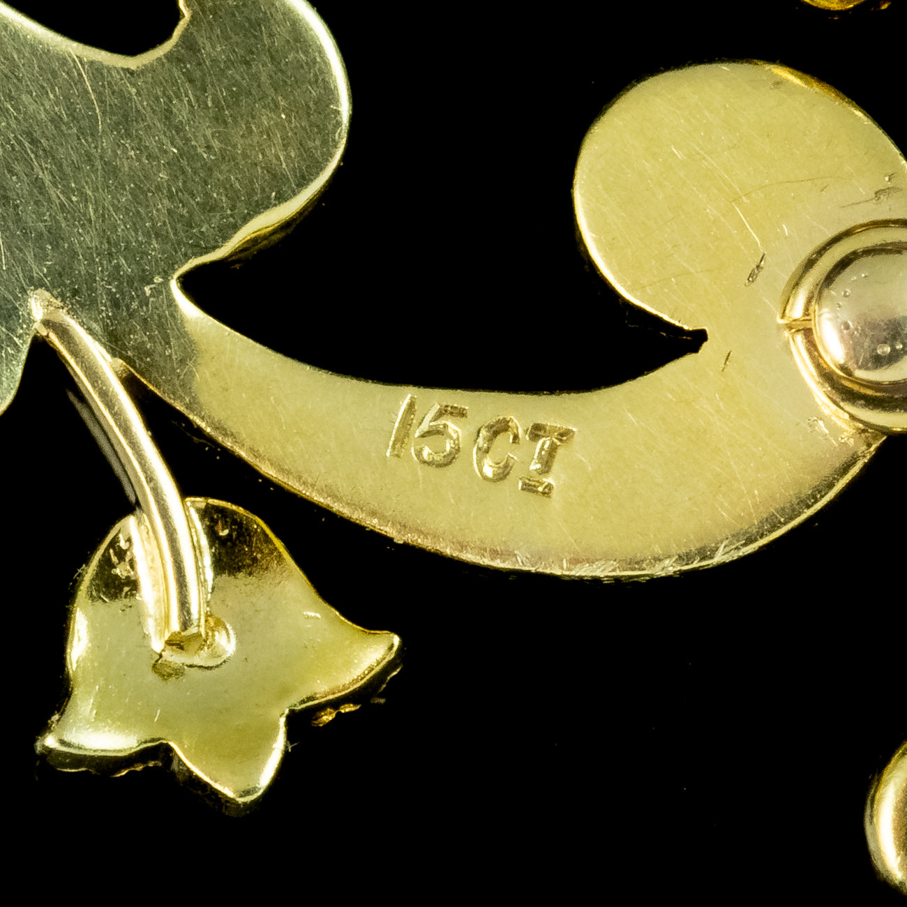 Antique Edwardian Suffragette Lavaliere Necklace 15ct Gold