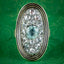 Antique Georgian Diamond Aquamarine Mourning Ring Mary Antrobus Dated 1791